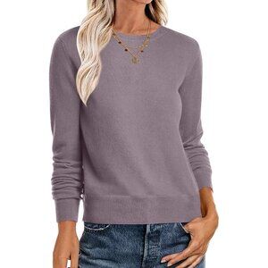 Women's Nutmeg Trendy Outfits Sweaters Top Long Sleeve Crewneck Loose Pullover